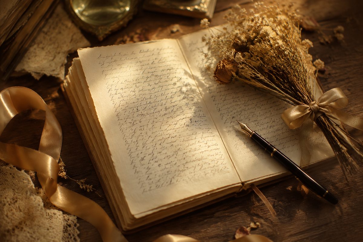 List do przyjaciela — odręczne pismo na kremowym papierze